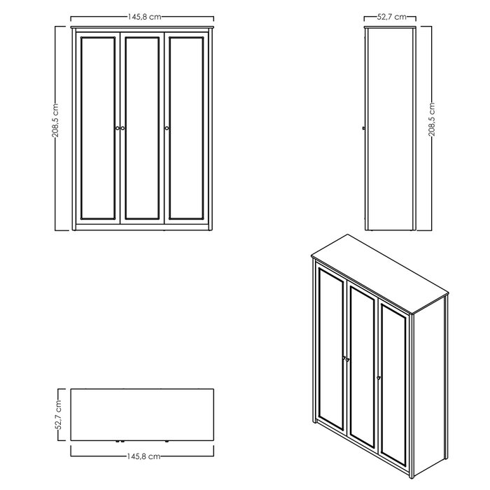 Hanah Home Sento Mm1.43.03.U1 Gris y Roble Hanah Home Sento Mm1.43.03.U1 Gris y Roble